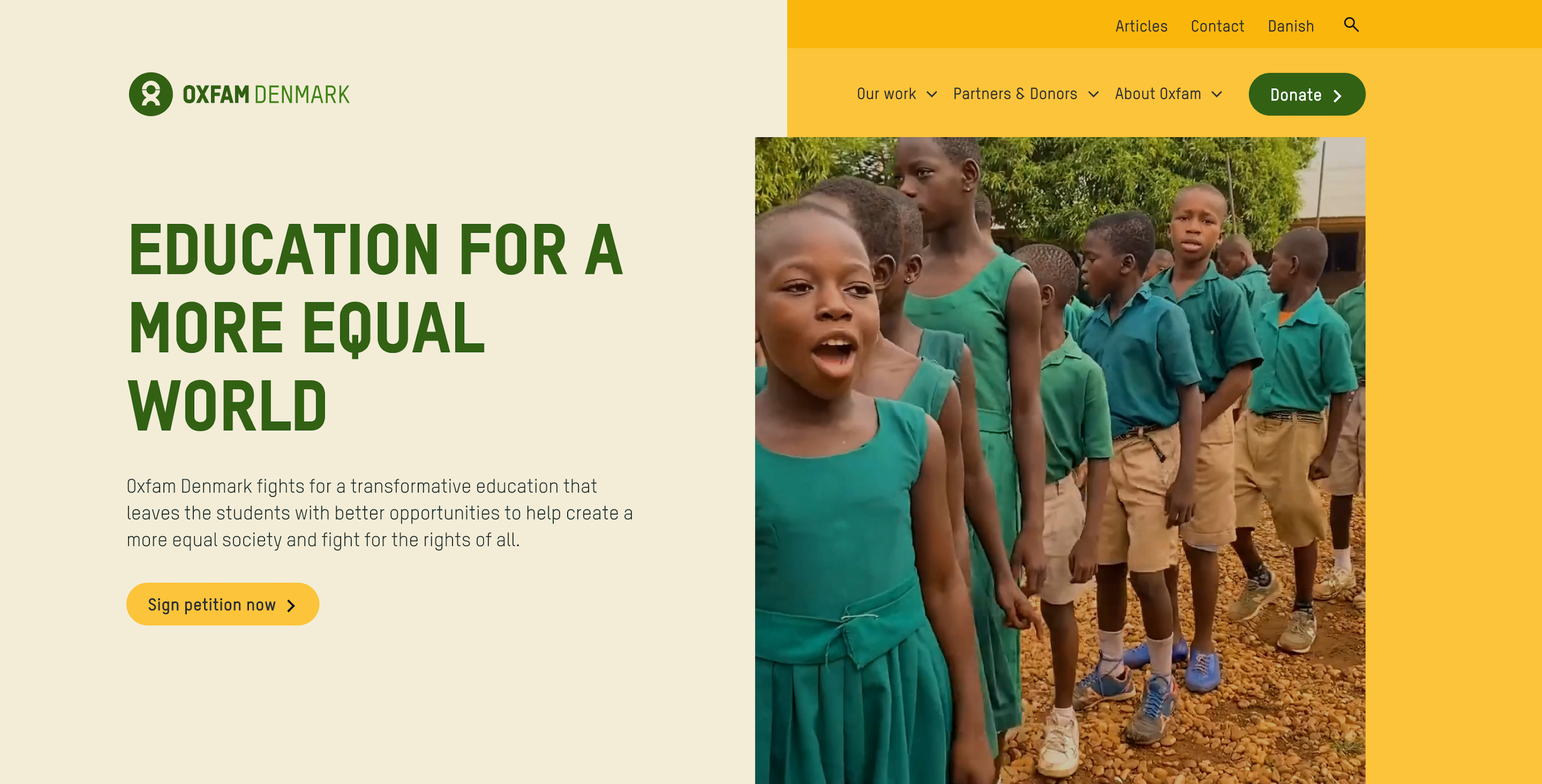 oxfam webite