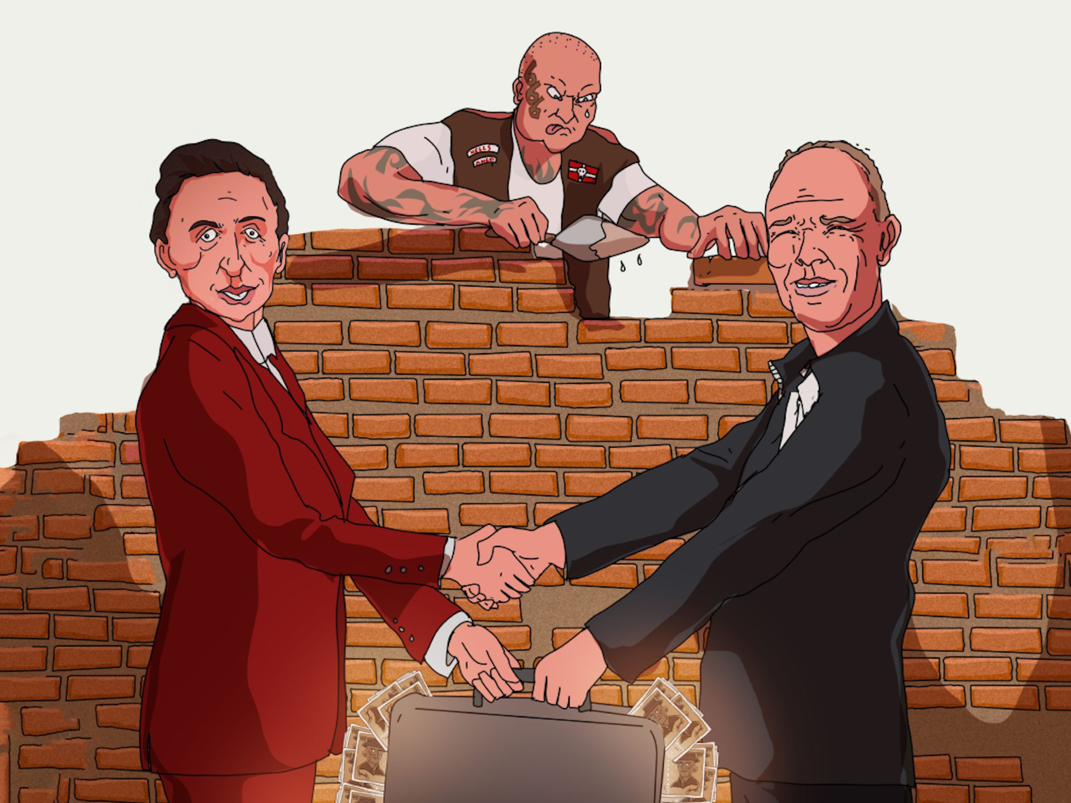 Frihedsbrevet illustration of corrupt politicians
